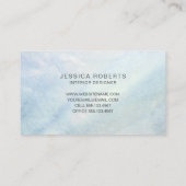 Lichtblaue Mutter der Perlmuttmuster Elegant Visitenkarte (Rückseite)