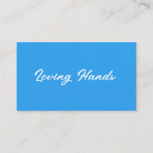 Lichtblaue Reinigungsdienstkarte Visitenkarte (Rückseite)