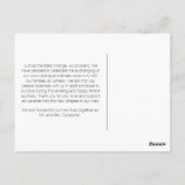 Lichtblaue Zickzack Ankerpostkarte 2 Postkarte (Rückseite)