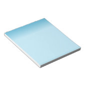 Lichtblauer Farbverlauf Notizblock (angewinkelt)