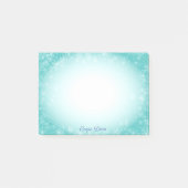 Lichtblauer Farbverlauf Post-it Klebezettel (Vorderseite)