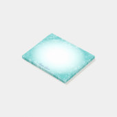 Lichtblauer Farbverlauf Post-it Klebezettel (angewinkelt)