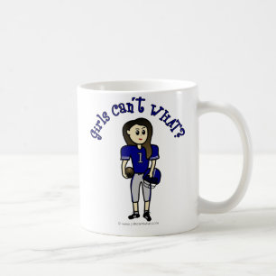 Lichtblauer Fußball Kaffeetasse