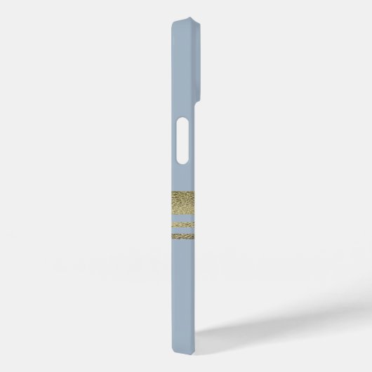 Lichtblauer Medizin Caduceus Imitate Gold Streifen Case-Mate iPhone Hülle (Rückseite / Rechts)