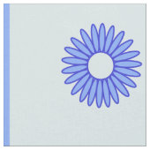 Lichtblaues dunkles blaues Blume-Muster Stoff (Nahaufnahme)