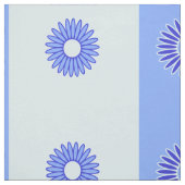 Lichtblaues dunkles blaues Blume-Muster Stoff (Muster)