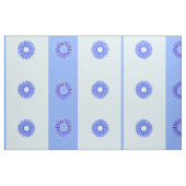 Lichtblaues dunkles blaues Blume-Muster Stoff (Fat Quarter (45,7 x 55,9 cm))