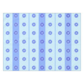Lichtblaues dunkles blaues Blume-Muster Tischdecke (Vorderseite (Horizontal))
