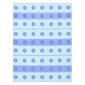 Lichtblaues dunkles blaues Blume-Muster Tischdecke (Vorderseite)