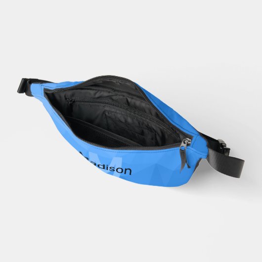 Lichtblaues Gradientengeometrie Bauchtasche (Offen)