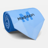 Lichtblaues Gradientengeometrie Krawatte (Gerollt)