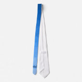 Lichtblaues Gradientengeometrie Krawatte (Rückseite)