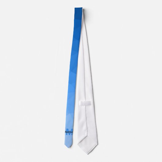 Lichtblaues Gradientengeometrie Krawatte (Rückseite)