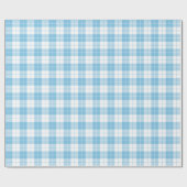 Lichtblaues Kariertes Musterpapier Geschenkpapier (Flach)
