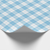 Lichtblaues Kariertes Musterpapier Geschenkpapier (Ecke)