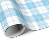 Lichtblaues Kariertes Musterpapier Geschenkpapier (Rolleneckpunkt)