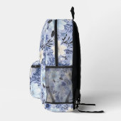 Lichtblaues Muster Bedruckter Rucksack (Rechts)