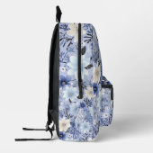 Lichtblaues Muster Bedruckter Rucksack (Links)