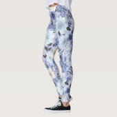 Lichtblaues Muster Leggings (Links)
