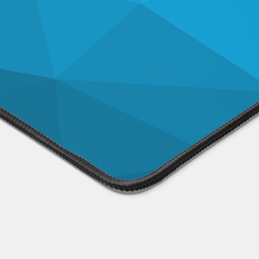 Lichtblaues zyangradientengeometrisches Muster Schreibtischunterlage (Ecke)