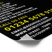 Lichtblitzdesign, elektrische Werbung Poster (Ecke)