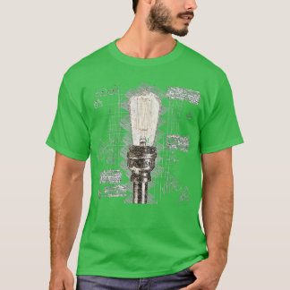 Lichtblitzdiagramm Elektrischer T-Shirt