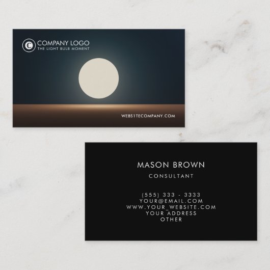 Lichtblitze Visitenkarte (Vorne/Hinten)