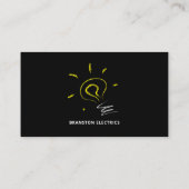 Lichtblitzentwürfe, Elektriker Visitenkarte (Rückseite)