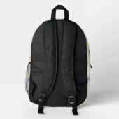 Lichtbögen Bedruckter Rucksack (Rückseite)