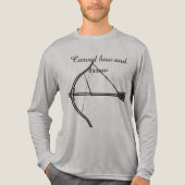 Lichtbogen-Schlag-Bogen-Symbol Tri-Blend Shirt (Vorderseite)