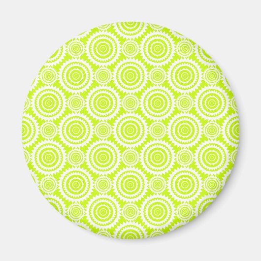 Lichtbogenfarbenes geometrisches Muster Magnet (Vorne)
