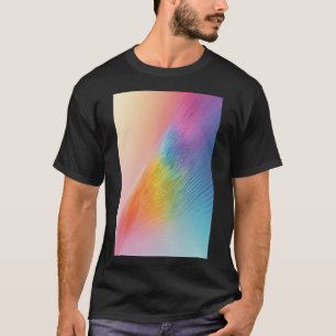 Lichtbogenfluss: Eine Abstrakte Pastelwelle T-Shirt