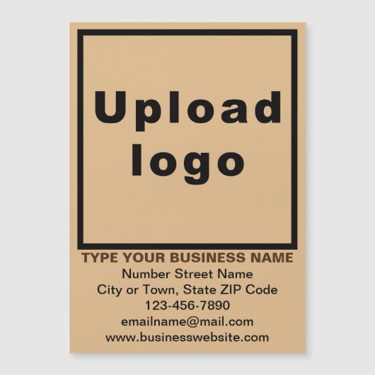 Lichtbraun 5" x 7" Magnetkarte (Vorderseite)