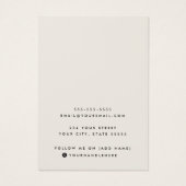 Lichtbräunliche, benutzerdefinierte Logo-Ohrkarte (Rückseite)