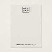 Lichtbräunliche, benutzerdefinierte Logo-Ohrkarte (Vorderseite)