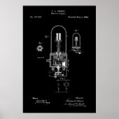 LICHTBULB - EDISON - PATENT 1880 POSTER (Vorne)