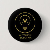 LICHTBULBONOGRAM-LOGO auf SCHWARZ für ELEKTRIKANE