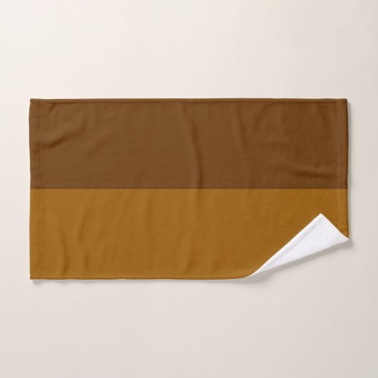 Lichtdunkelbraune Teil Halbseitengestaltung Badhandtuch Set (Handtuch)