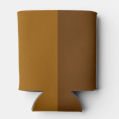 Lichtdunkelbraune Teil Halbseitengestaltung Dosenkühler (Rückseite)