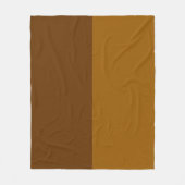 Lichtdunkelbraune Teil Halbseitengestaltung Fleecedecke (Vorderseite)
