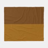 Lichtdunkelbraune Teil Halbseitengestaltung Fleecedecke (Vorderseite (Horizontal))