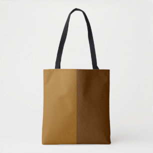 Lichtdunkelbraune Teil Halbseitengestaltung Tasche