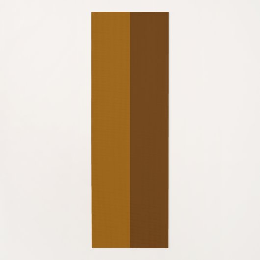 Lichtdunkelbraune Teil Halbseitengestaltung Yogamatte (Vorderseite)