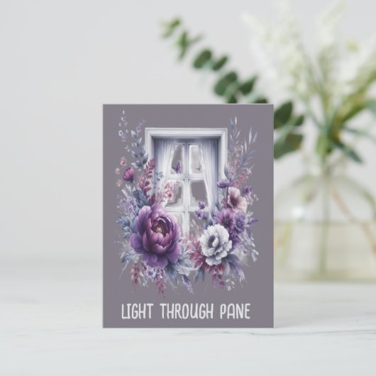 Lichtdurchgang Pane Ermutigung Postkarte (Stehend Vorderseite)