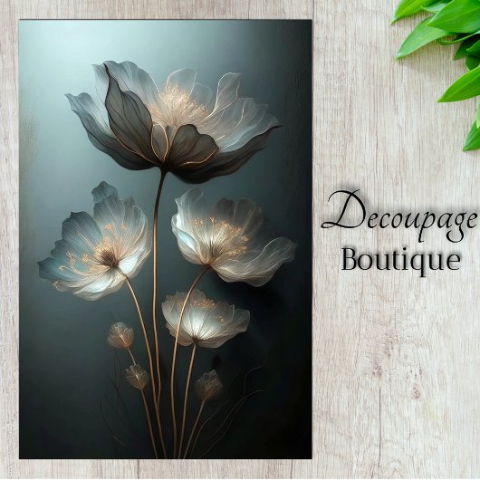 Lichtdurchlässige Blume Seidenpapier