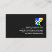 Lichtdurchlässige elektrische Signatur Rote Schich Visitenkarte (Rückseite)