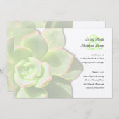 Lichtdurchlässige grüne saftige einladung (Vorne/Hinten)