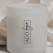 Lichtdurchlässige Logo-Produktkennzeichnung dünne  Aufkleber