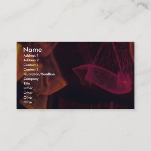 Lichtdurchlässige rot-orange Bündel Visitenkarte