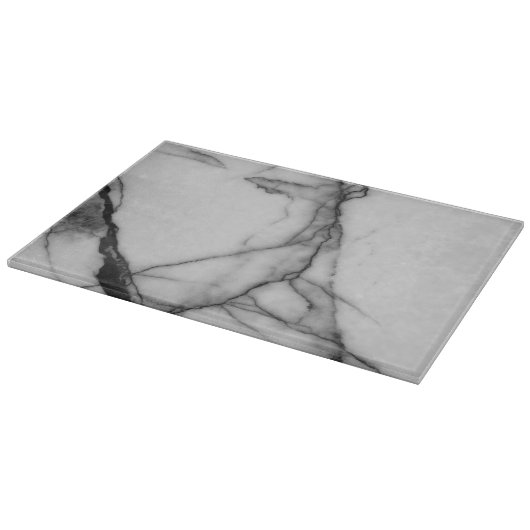 Lichtdurchlässiger Schwarzweiss-Granit Schneidebrett (Ecke)